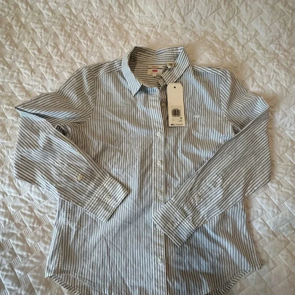 Levi’s Classic Fit NWT Striped Button-Up Shirt - Picture 5 of 7
